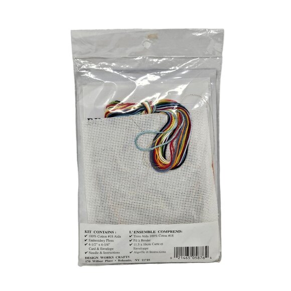 Snowman Cross Stitch Greetings Christmas Holiday Hobby Design Works Crafts 5876 - Picture 2 of 8